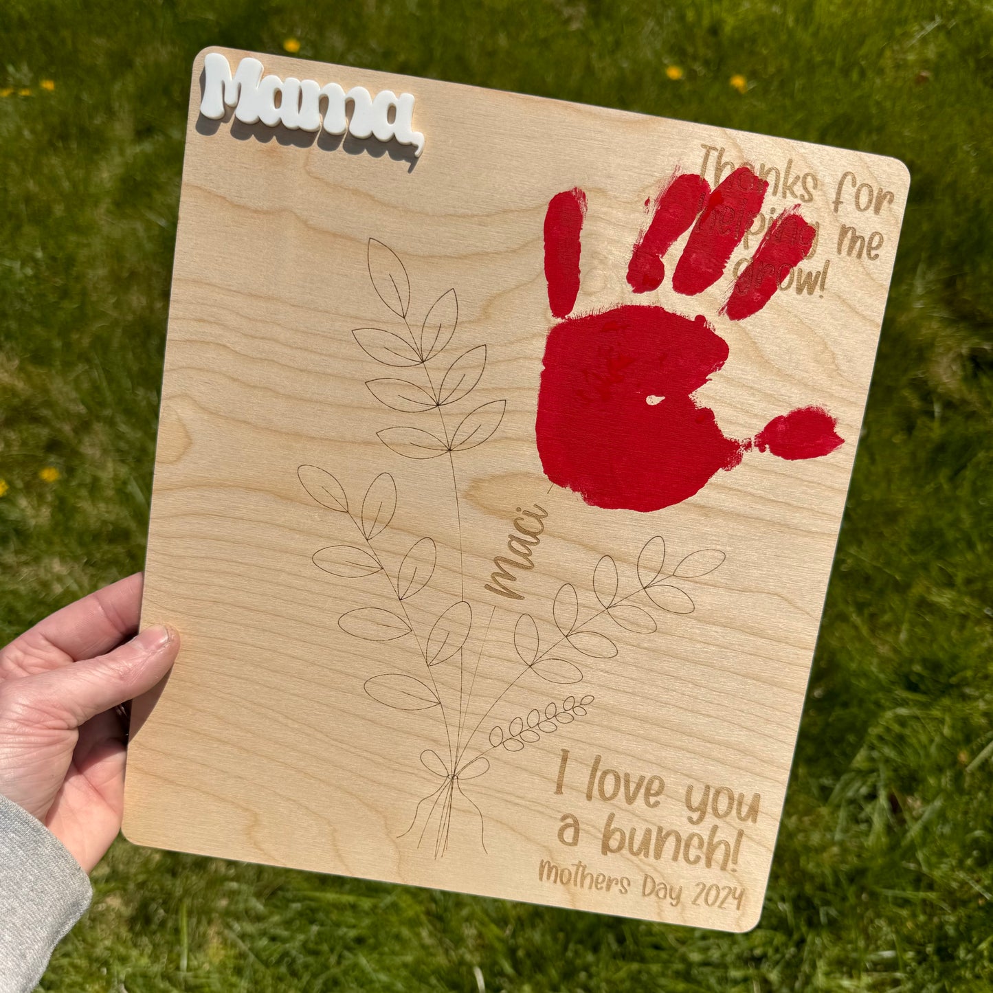 DIY Handprint Board || Mother's Day Gift