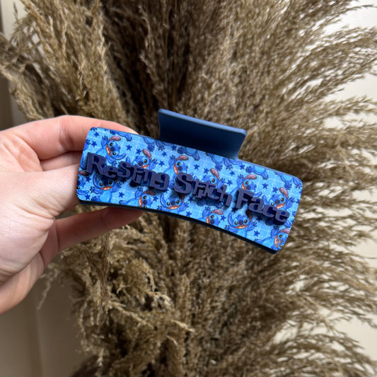 Resting Stitch Face || Claw Clip