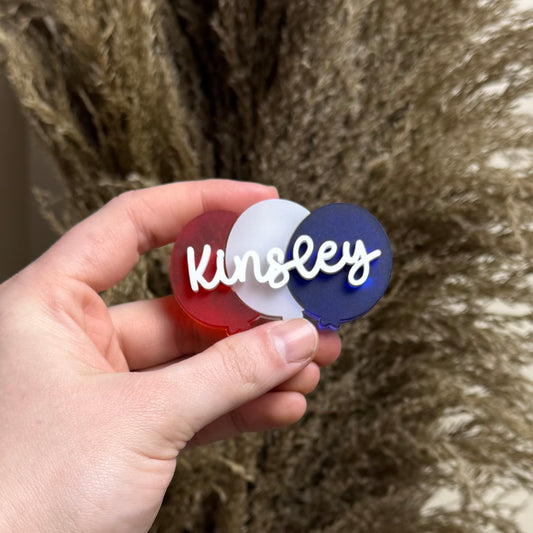 RWB Balloon || Hair Clip (ws)