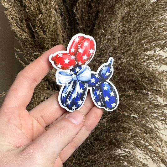 Patriotic Balloon Dog || Bow Center