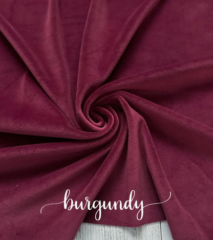 BURGUNDY PLUSHY VELVET