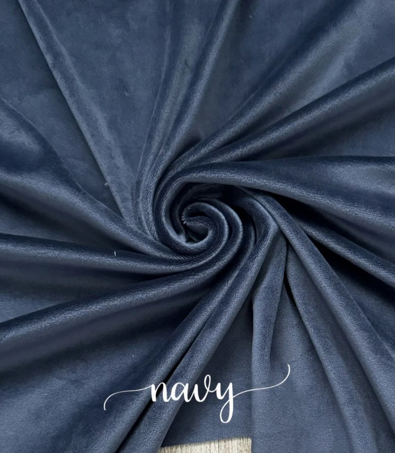 NAVY PLUSHY VELVET