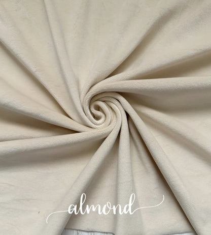 ALMOND PLUSHY VELVET