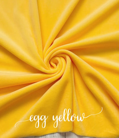 EGG YELLOW PLUSHY VELVET