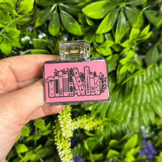 Floral Book || Claw Clip