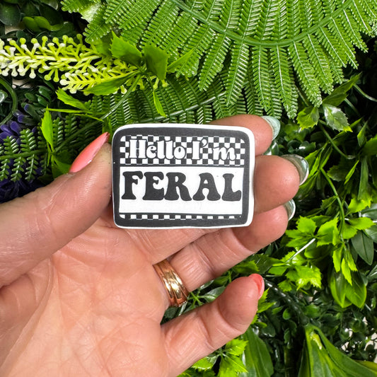 Hello I'm Feral || Hat Pin
