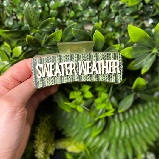 Sweater Weather || Claw Clip