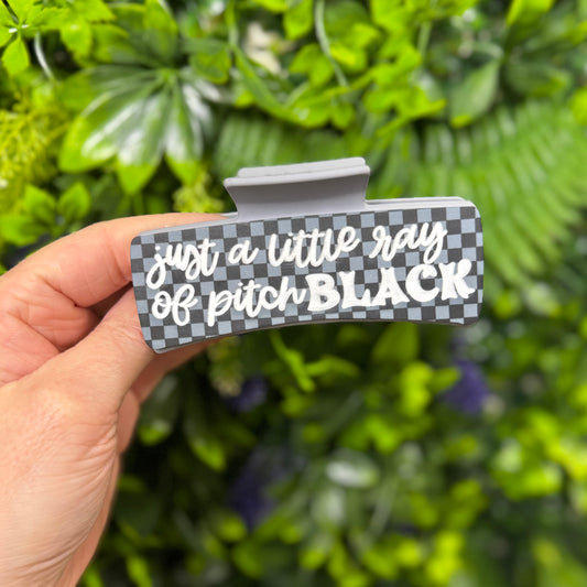 Just A Little Ray Of Pitch Black || Claw Clip