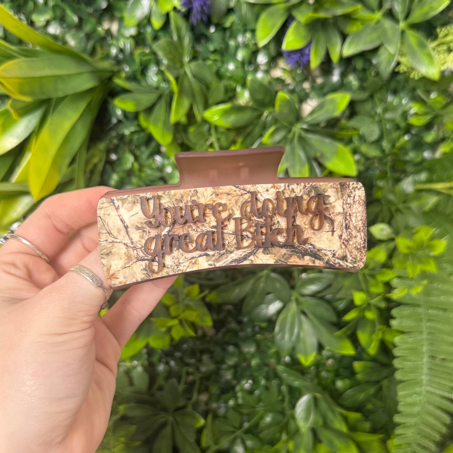 You're Doing Great B*tch || Claw Clip