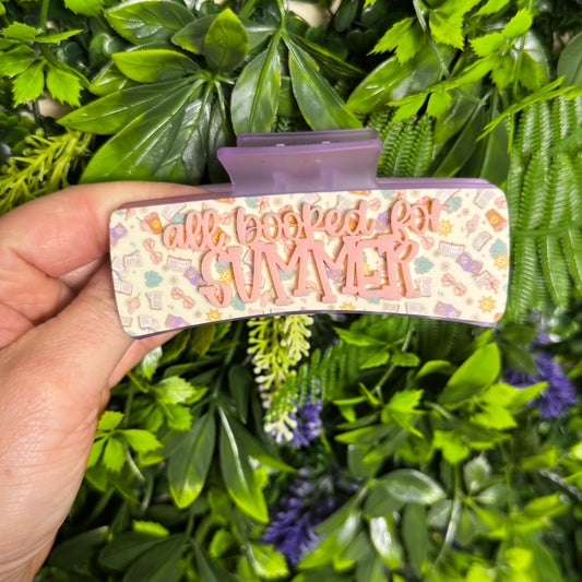 All Booked For Summer || Claw Clip