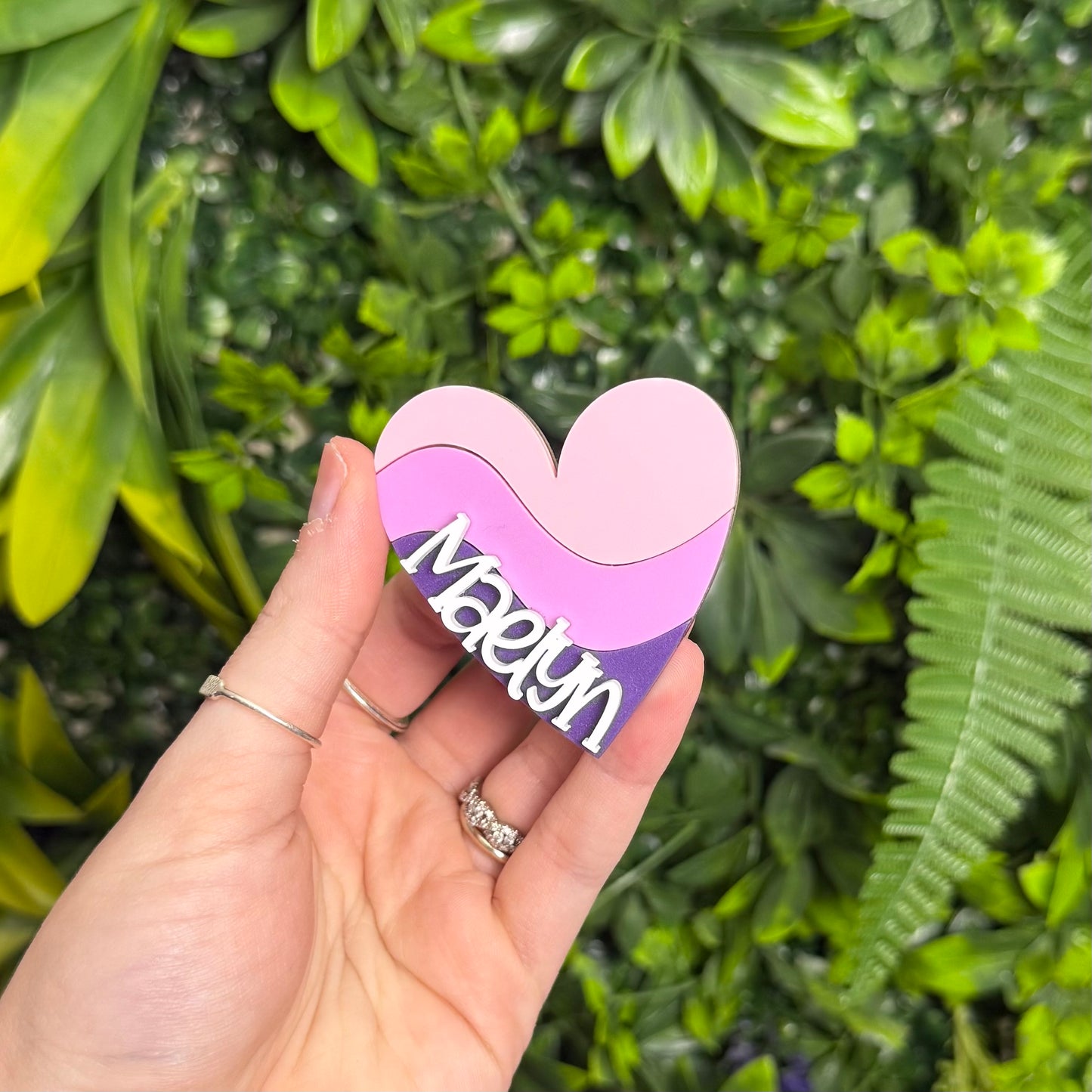 Groovy Heart || Hair Clip (ws)