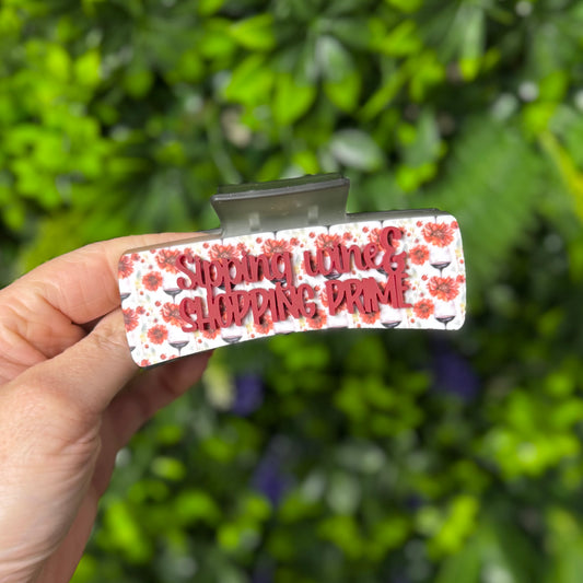 Sipping Wine & Shopping Prime || Claw Clip