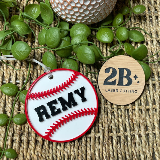 Baseball || Bag Tag