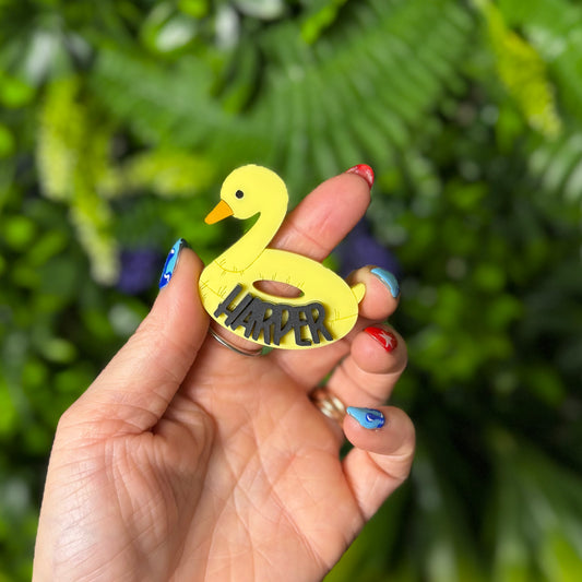 Duck Pool Float || Hair Clip