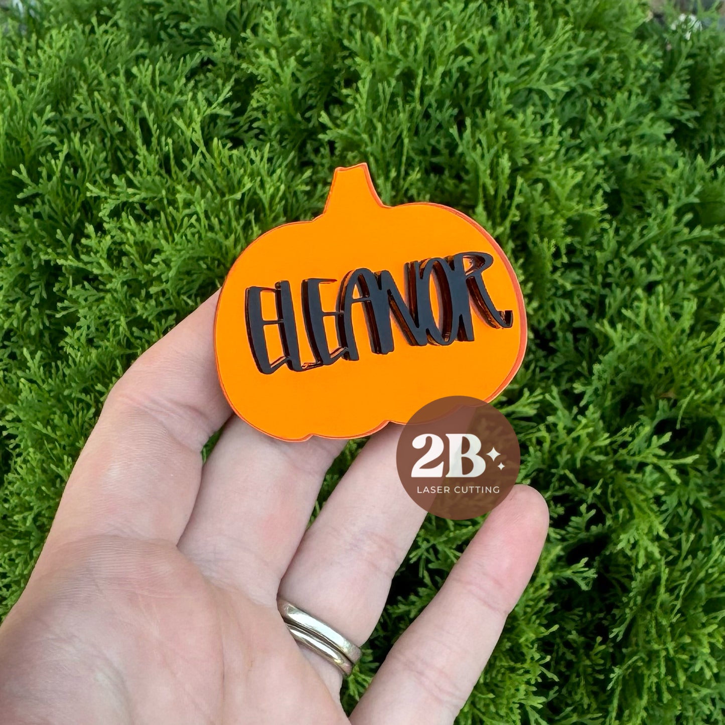 Mini Mirror Pumpkin || Hair Clip