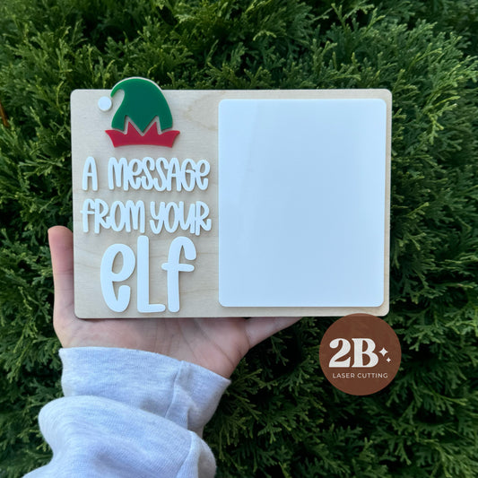 A Message From Your Elf || Dry Erase Board