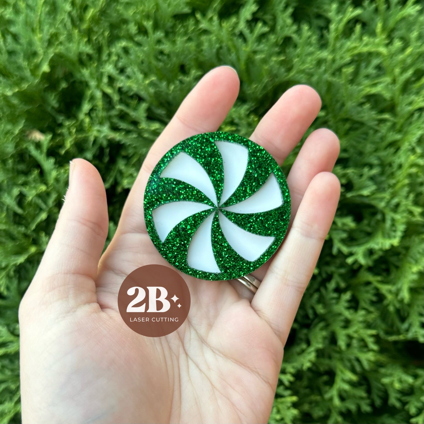 Green Peppermint || Hair Clip