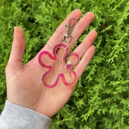 Iridescent Flower || Keychain