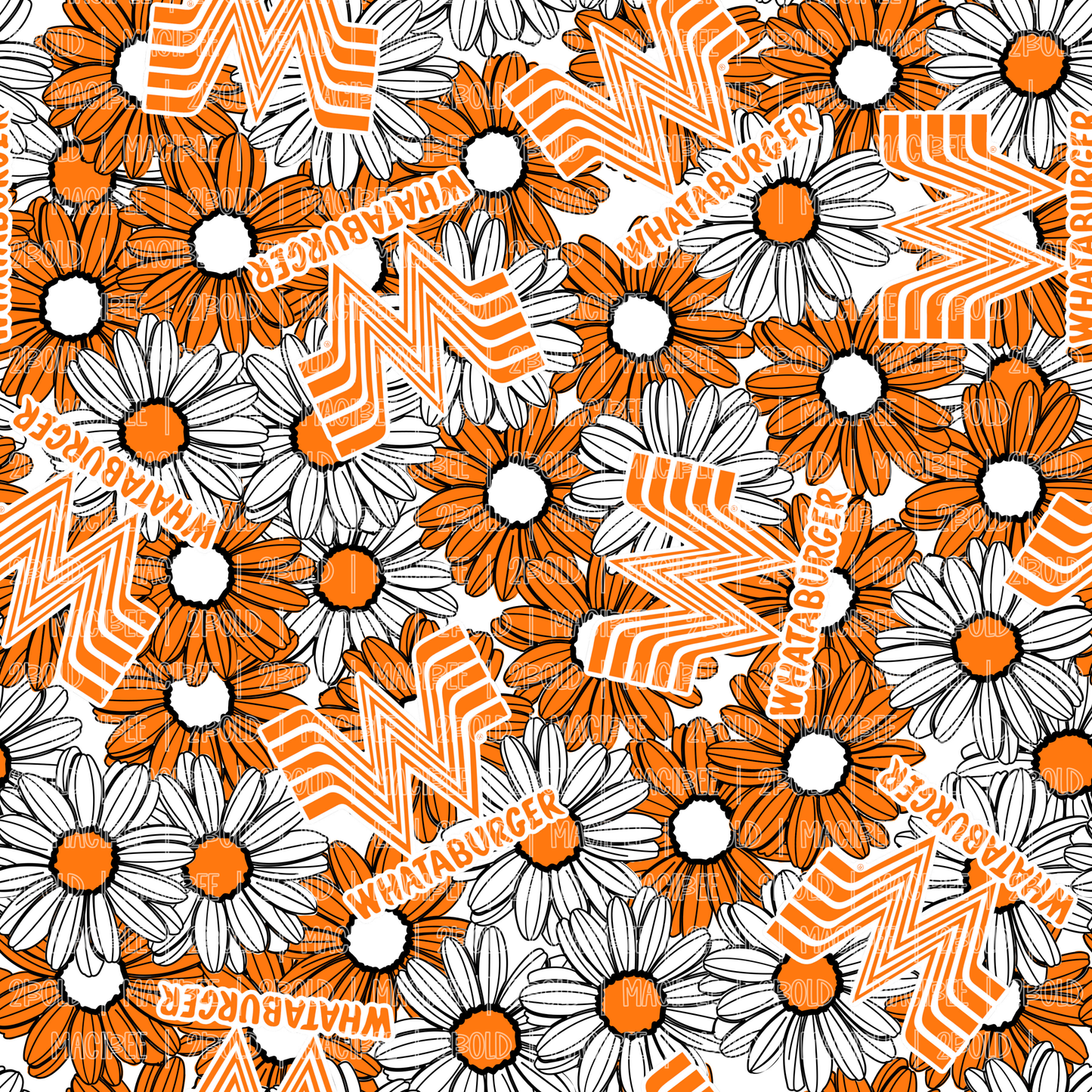 Whataburger Flower || Seamless File